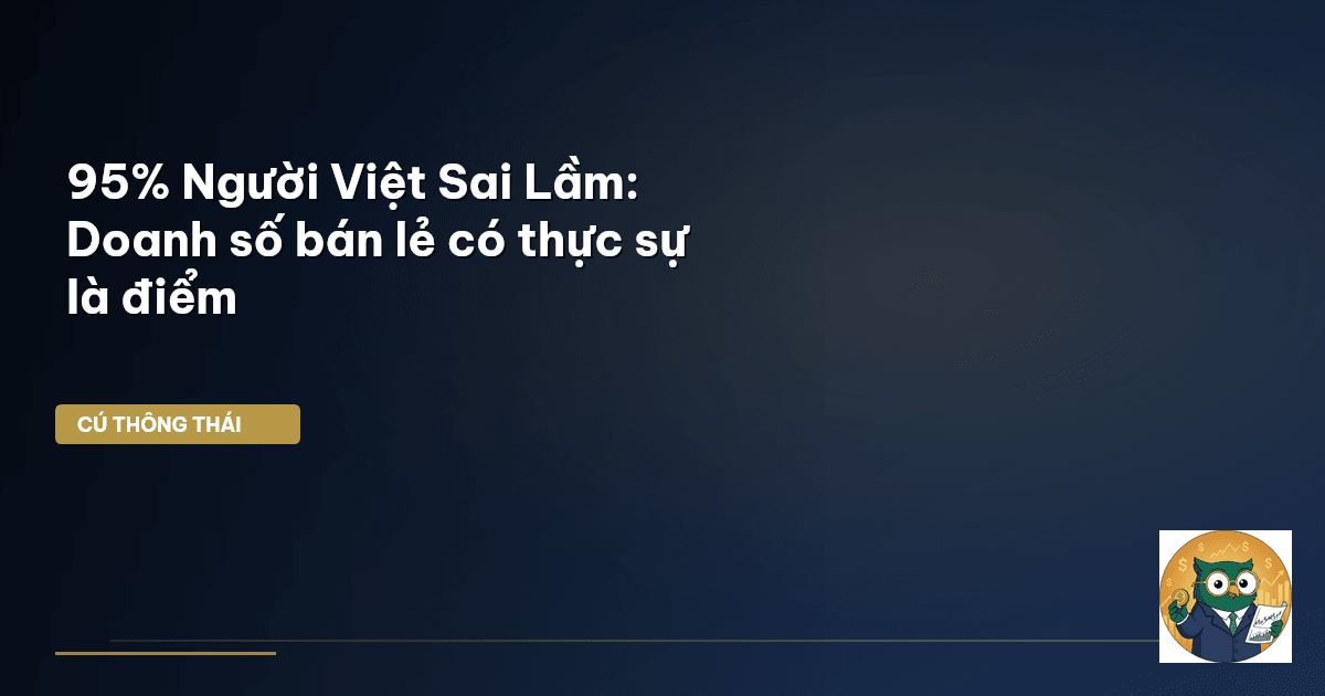 95% Người Việt Sai Lầm: Doanh số bán lẻ có thực sự là ‘điểm