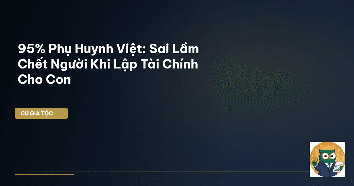 lập kế hoạch tài chính cho con