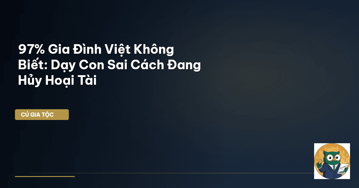 97% Gia Đình Việt Không Biết: Dạy Con Sai Cách Đang Hủy Hoại Tài