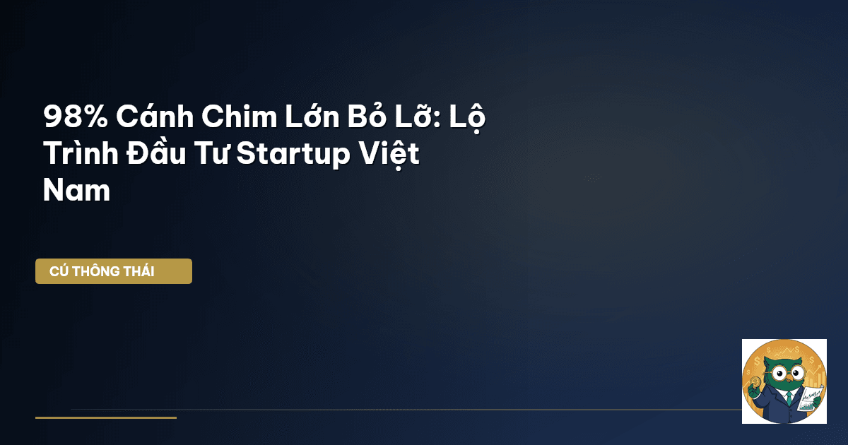 98% ‘Cánh Chim Lớn’ Bỏ Lỡ: Lộ Trình Đầu Tư Startup Việt Nam