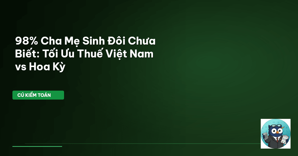 thuế cha mẹ sinh đôi