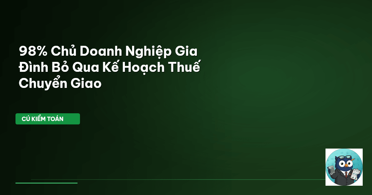 thuế chuyển giao doanh nghiệp