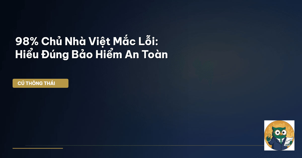 98% Chủ Nhà Việt Mắc Lỗi: Hiểu Đúng Bảo Hiểm An Toàn
