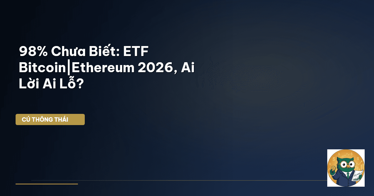 98% Chưa Biết: ETF Bitcoin|Ethereum 2026, Ai Lời Ai Lỗ?