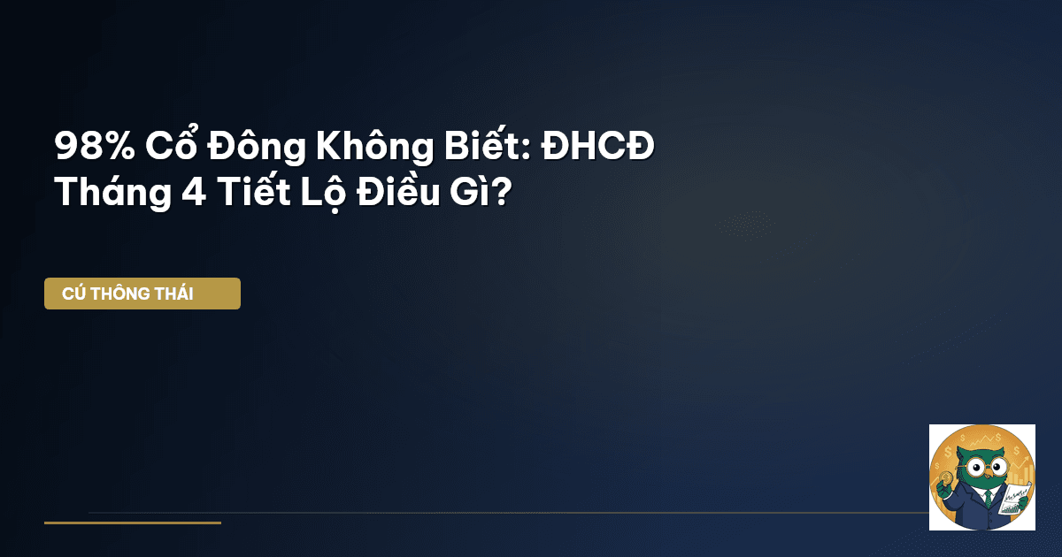 98% Cổ Đông Không Biết: ĐHCĐ Tháng 4 Tiết Lộ Điều Gì?