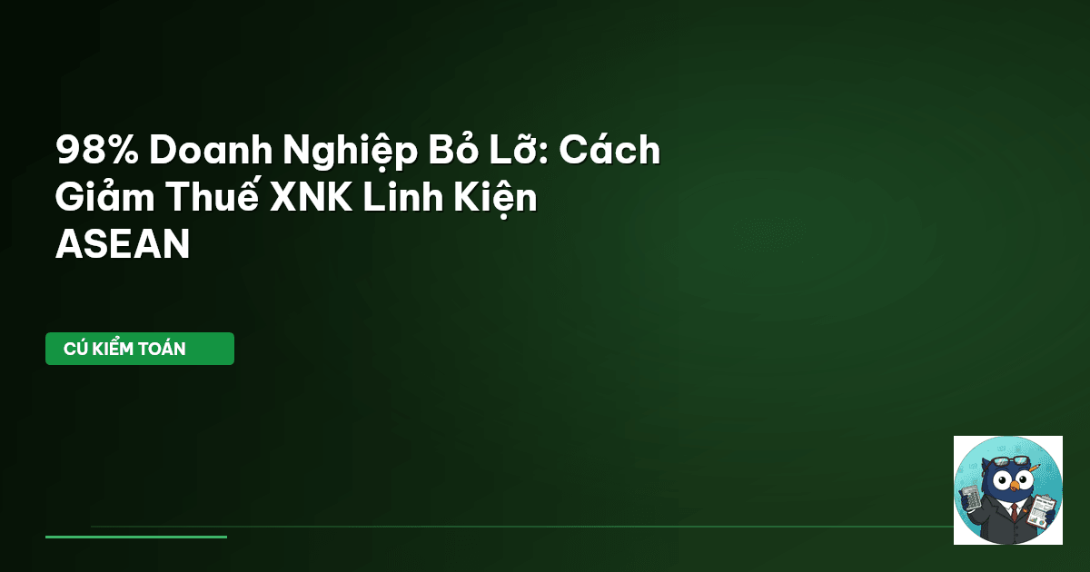 thuế XNK linh kiện điện tử