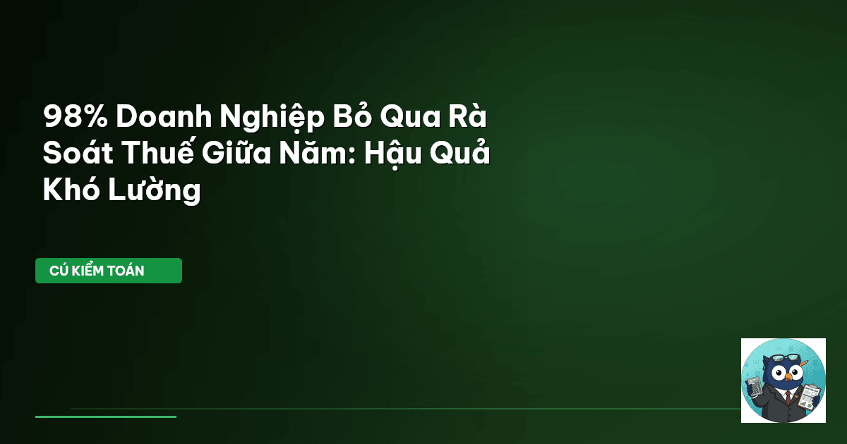 rà soát thuế doanh nghiệp