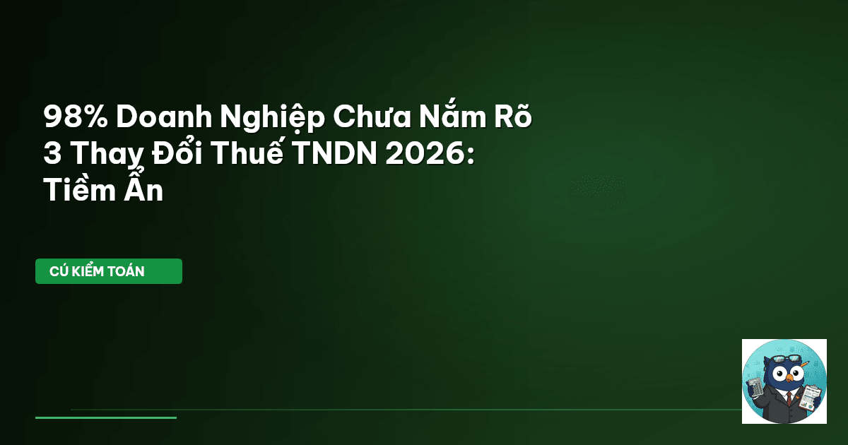 thuế doanh nghiệp 2026