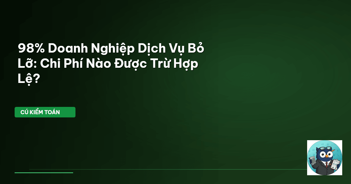 chi phí được trừ
