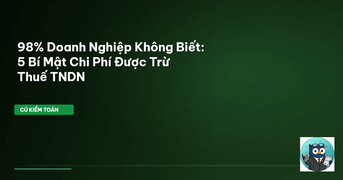 chi phí được trừ