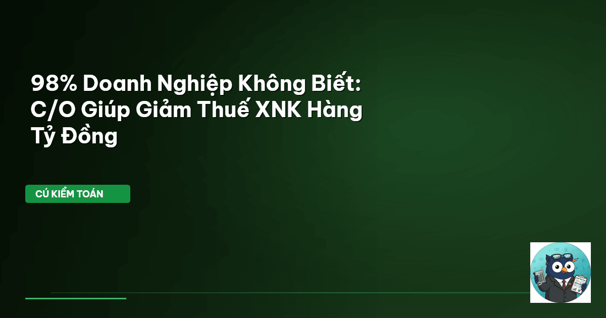 giấy chứng nhận xuất xứ