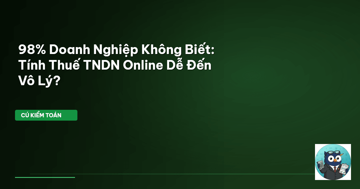tính thuế tndn