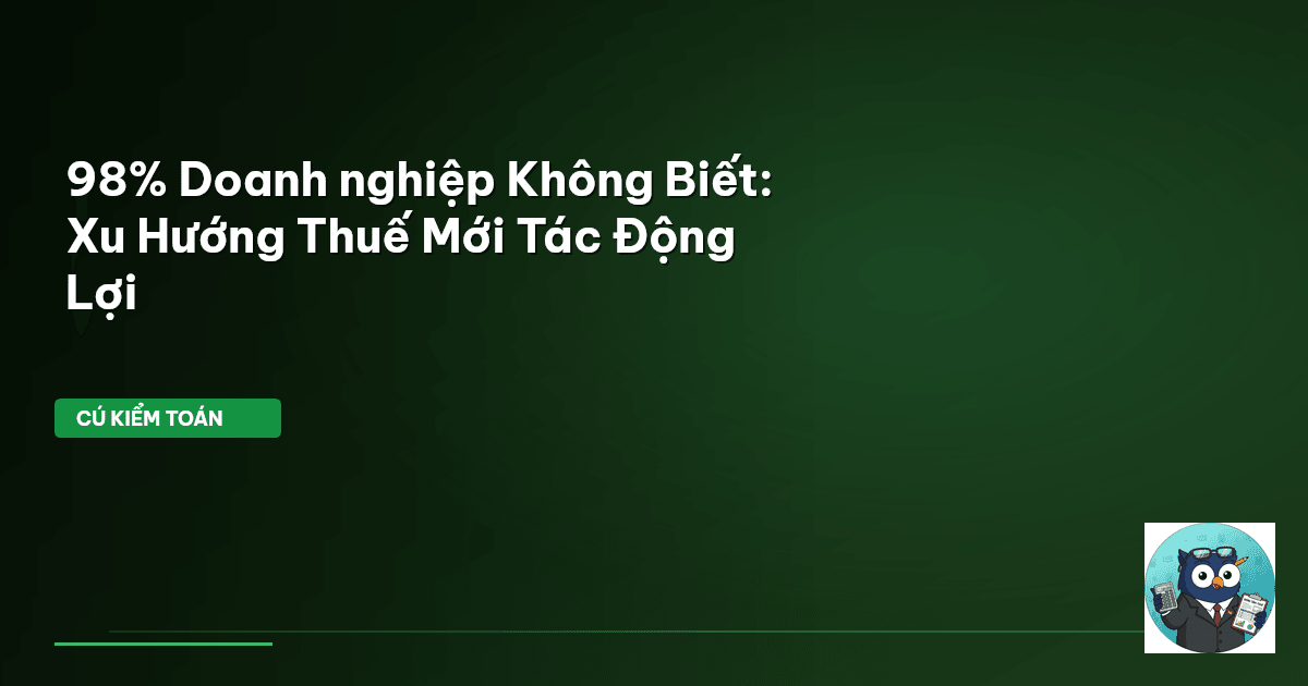 xu hướng thuế