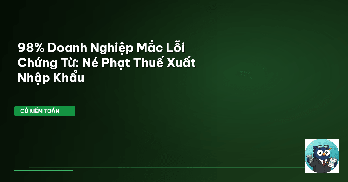 chứng từ xuất nhập khẩu