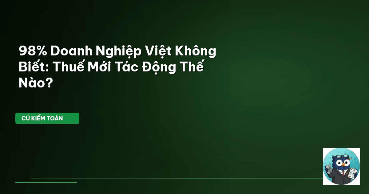 chính sách thuế mới