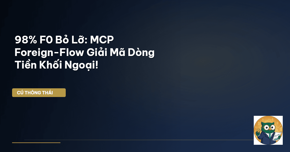 98% F0 Bỏ Lỡ: MCP Foreign-Flow Giải Mã Dòng Tiền Khối Ngoại!