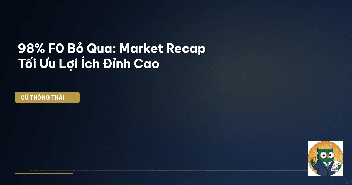 98% F0 Bỏ Qua: Market Recap Tối Ưu Lợi Ích Đỉnh Cao