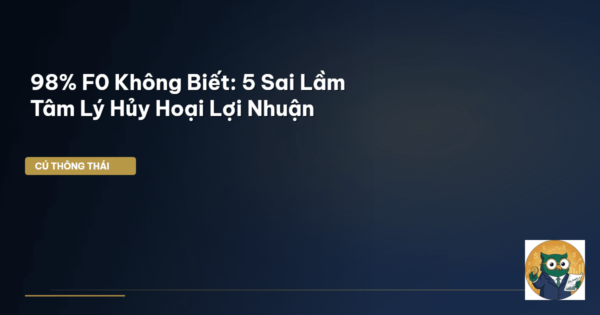 98% F0 Không Biết: 5 Sai Lầm Tâm Lý Hủy Hoại Lợi Nhuận