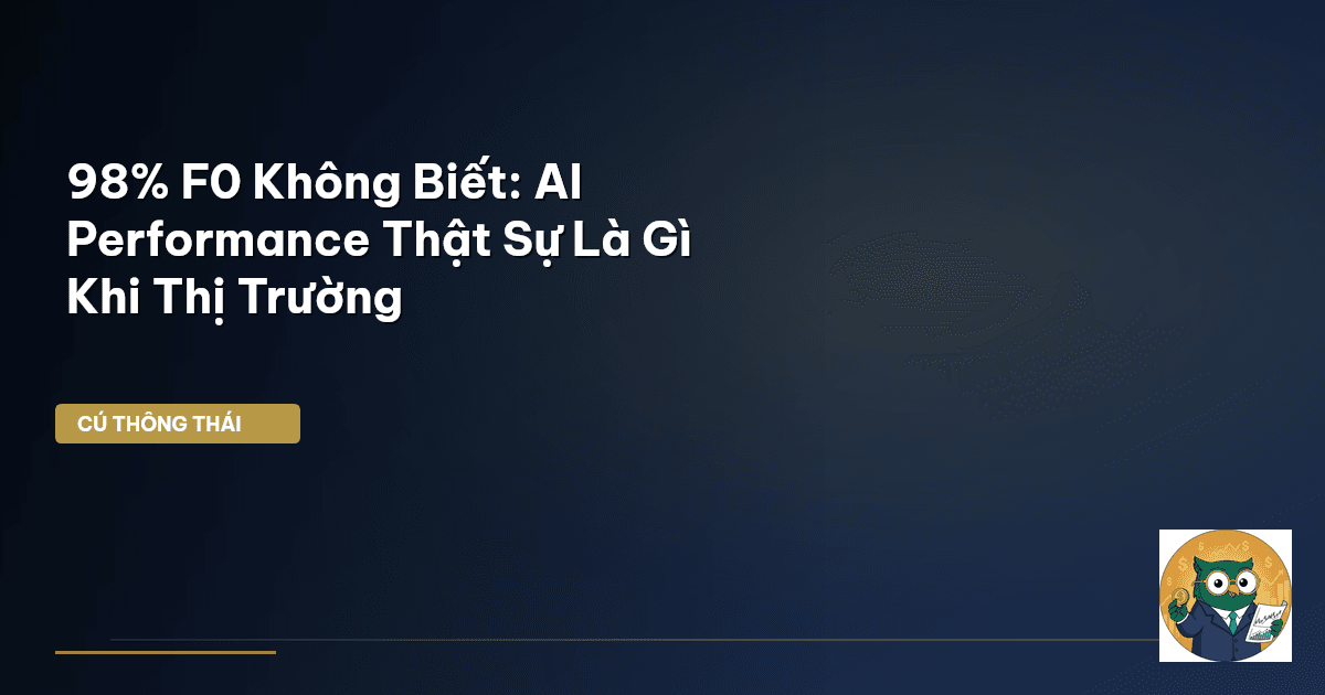 98% F0 Không Biết: AI Performance Thật Sự Là Gì Khi Thị Trường