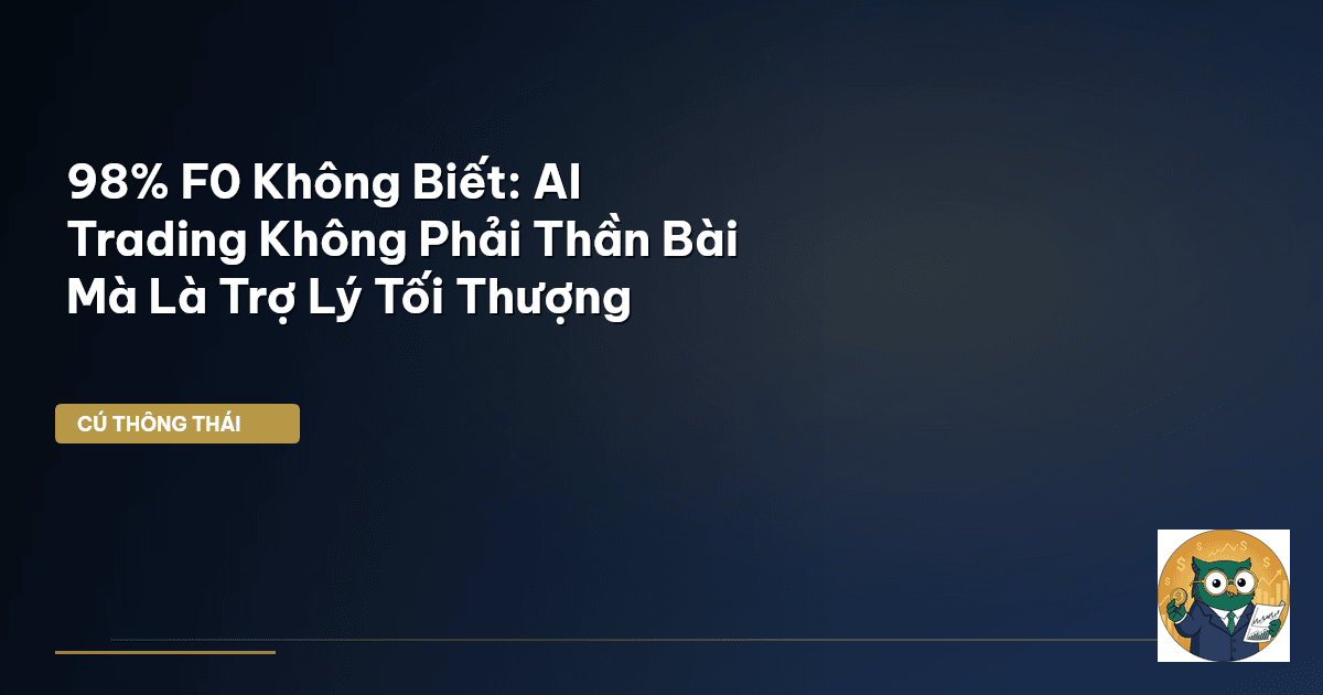 98% F0 Không Biết: AI Trading Không Phải ‘Thần Bài’ Mà Là ‘Trợ Lý Tối Thượng’