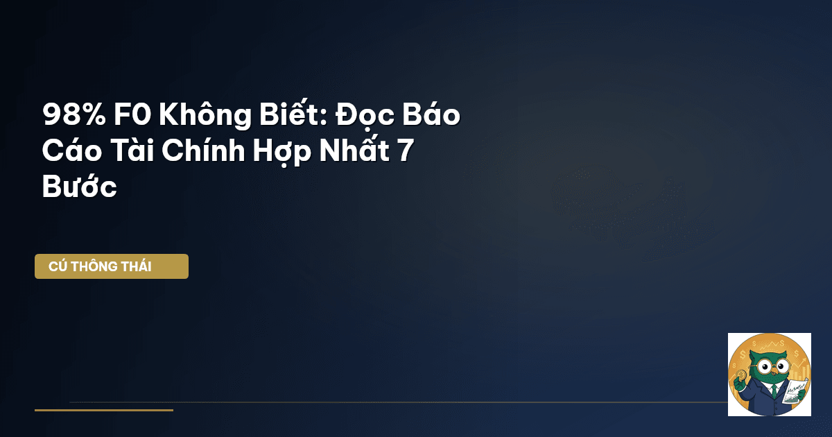 98% F0 Không Biết: Đọc Báo Cáo Tài Chính Hợp Nhất 7 Bước