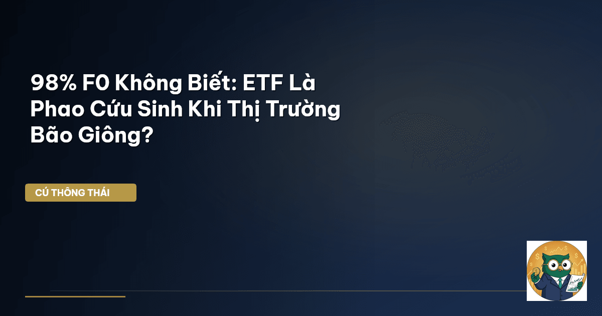98% F0 Không Biết: ETF Là Phao Cứu Sinh Khi Thị Trường Bão Giông?