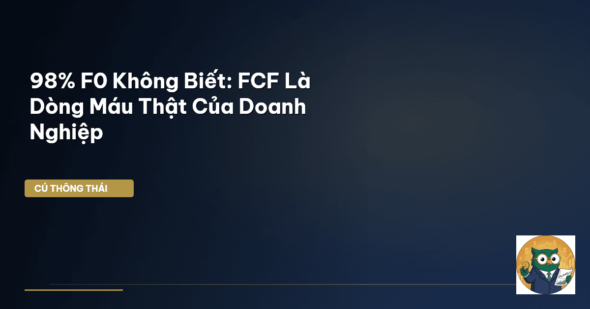 98% F0 Không Biết: FCF Là Dòng Máu Thật Của Doanh Nghiệp