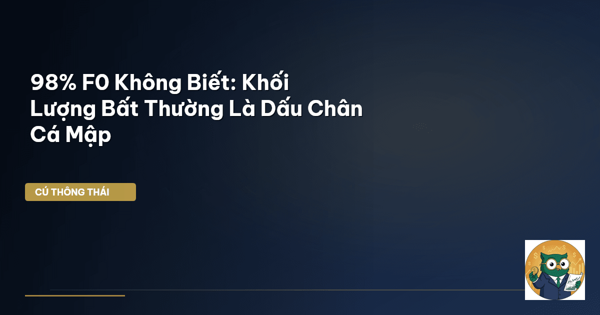 98% F0 Không Biết: Khối Lượng Bất Thường Là Dấu Chân Cá Mập