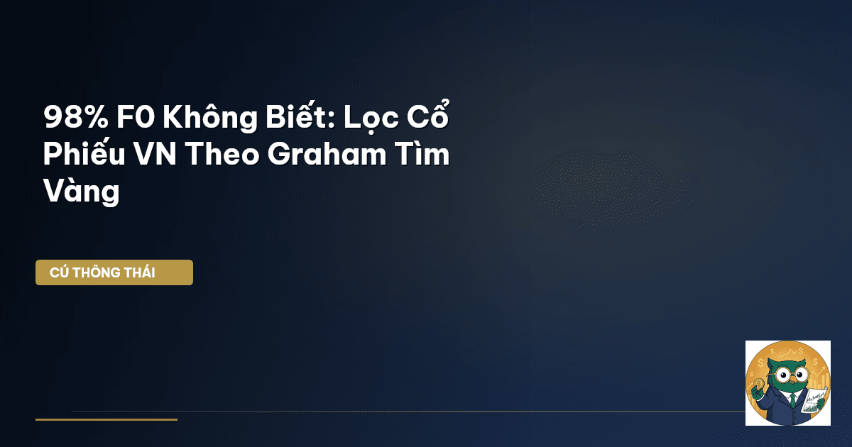 98% F0 Không Biết: Lọc Cổ Phiếu VN Theo Graham Tìm Vàng