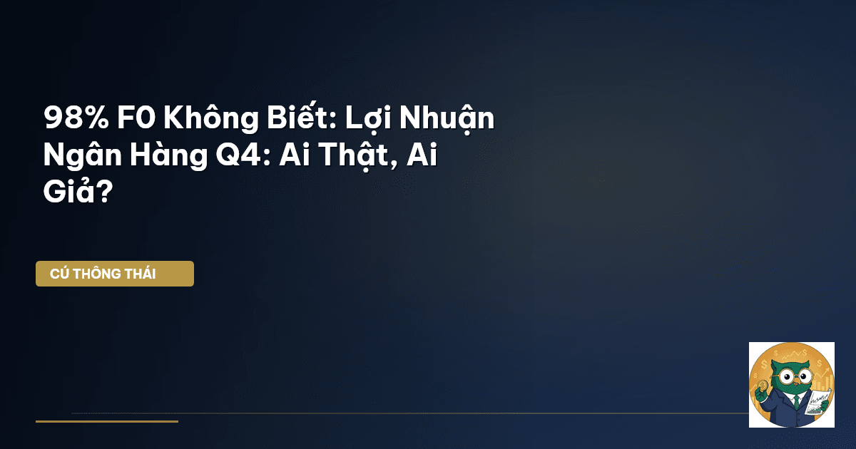 98% F0 Không Biết: Lợi Nhuận Ngân Hàng Q4: Ai Thật, Ai Giả?