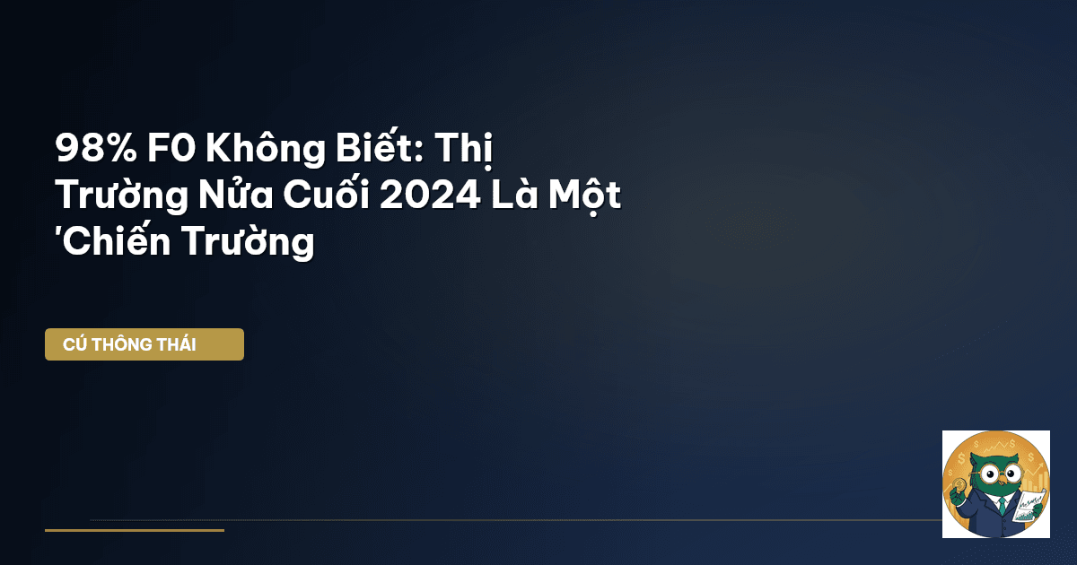 98% F0 Không Biết: Thị Trường Nửa Cuối 2024 Là Một 'Chiến Trường