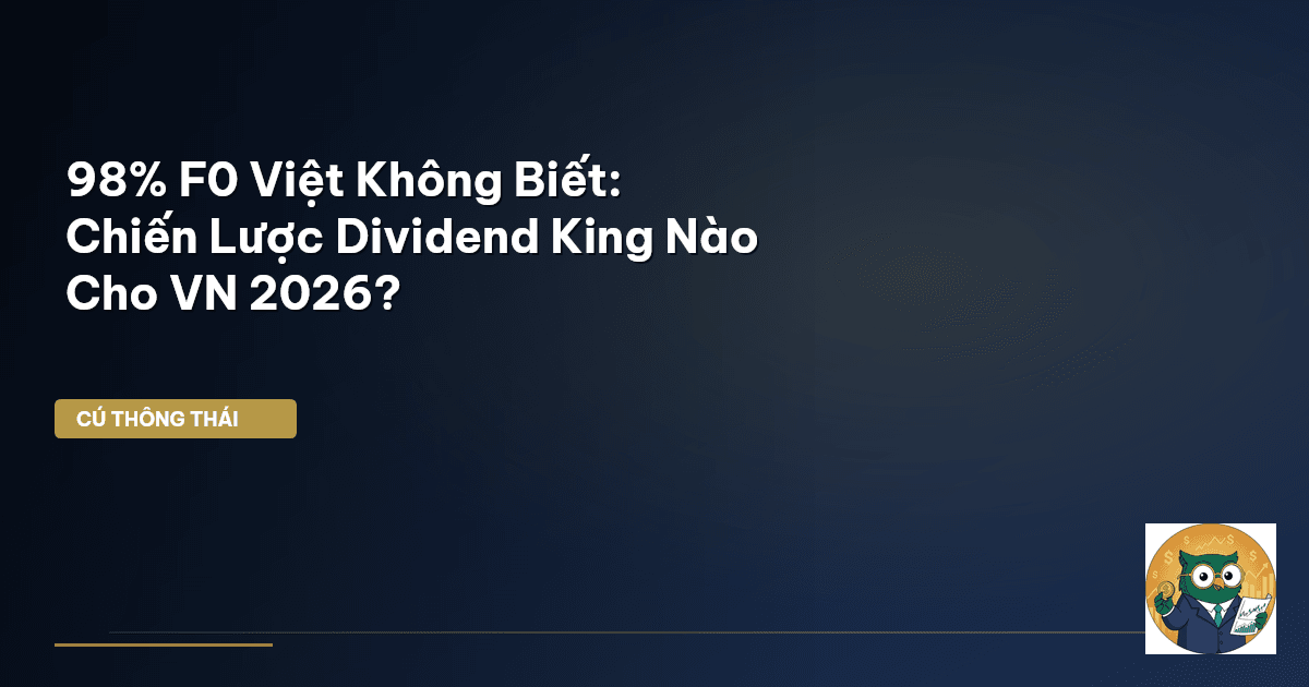 98% F0 Việt Không Biết: Chiến Lược Dividend King Nào Cho VN 2026?