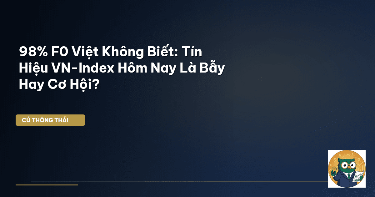 98% F0 Việt Không Biết: Tín Hiệu VN-Index Hôm Nay Là Bẫy Hay Cơ Hội?