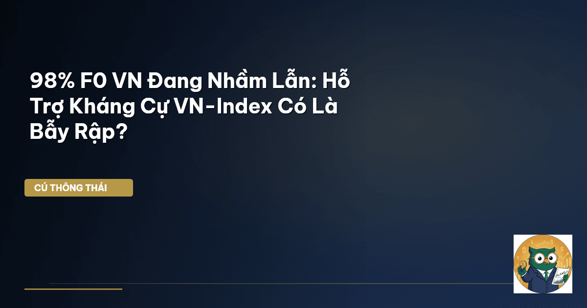 98% F0 VN Đang Nhầm Lẫn: Hỗ Trợ Kháng Cự VN-Index Có Là ‘Bẫy Rập’?