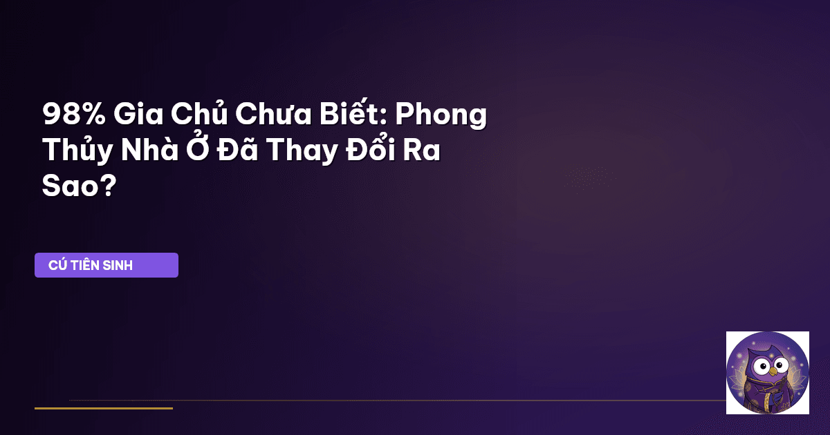 phong thủy nhà ở