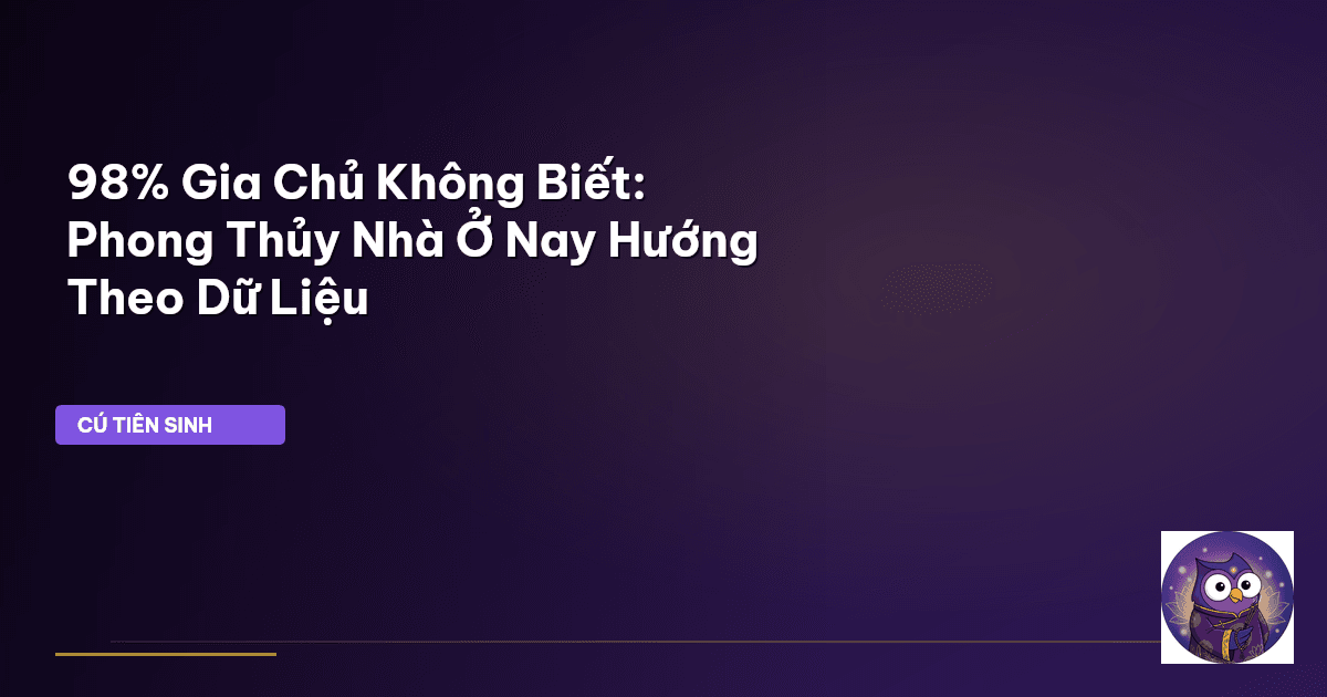phong thủy nhà ở xu hướng mới