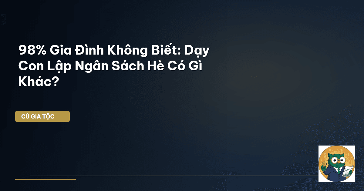 dạy con lập ngân sách