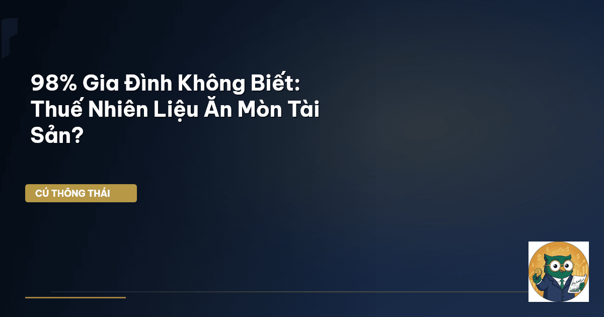 98% Gia Đình Không Biết: Thuế Nhiên Liệu ‘Ăn Mòn’ Tài Sản?