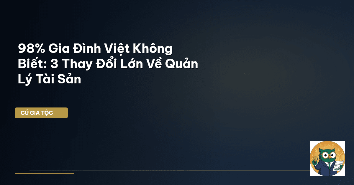 quản lý tài sản gia đình