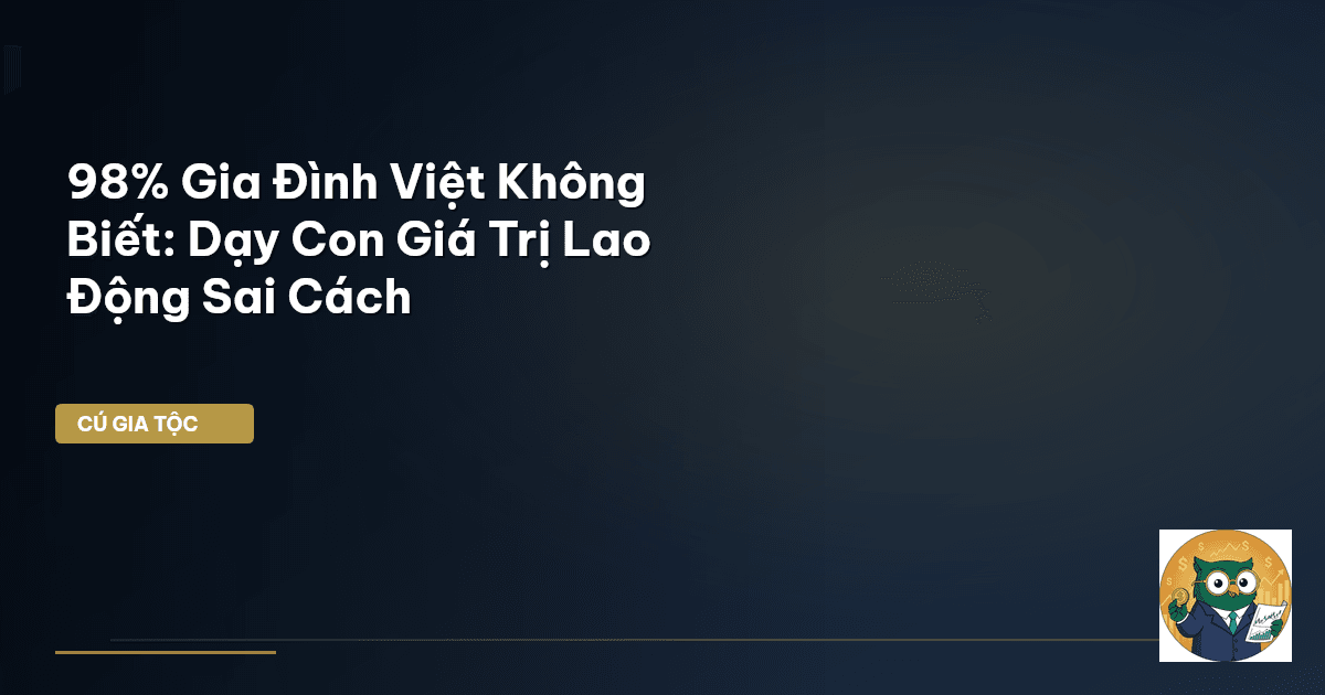 dạy con giá trị lao động