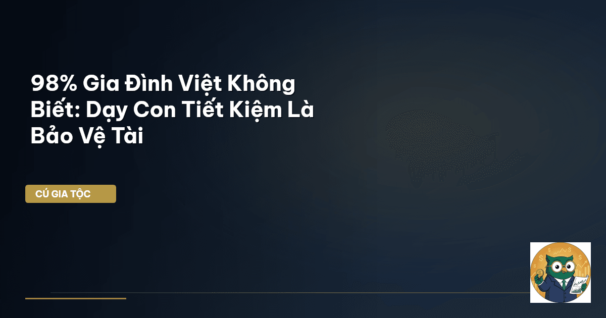 dạy con tiết kiệm