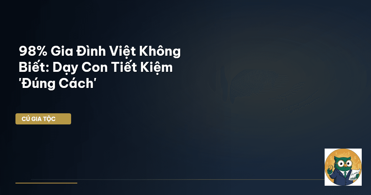 dạy con tiết kiệm