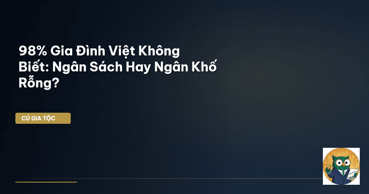 98% Gia Đình Việt Không Biết: Ngân Sách Hay Ngân Khố Rỗng?