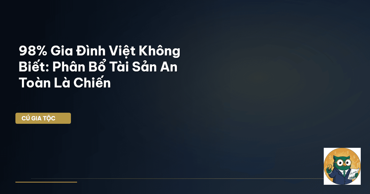 98% Gia Đình Việt Không Biết: Phân Bổ Tài Sản An Toàn Là Chiến