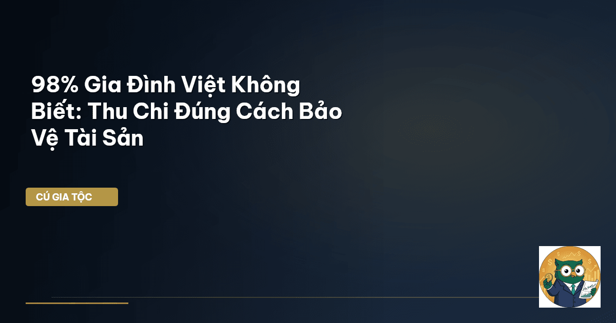 thu chi gia đình Việt Nam