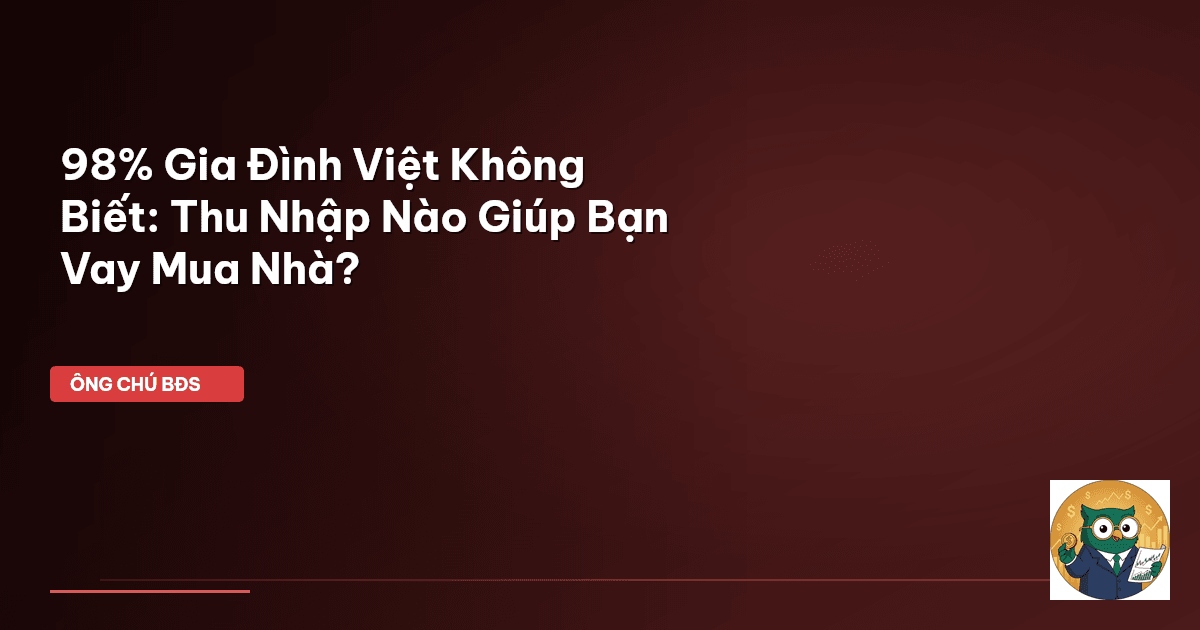 thu nhập vay mua nhà