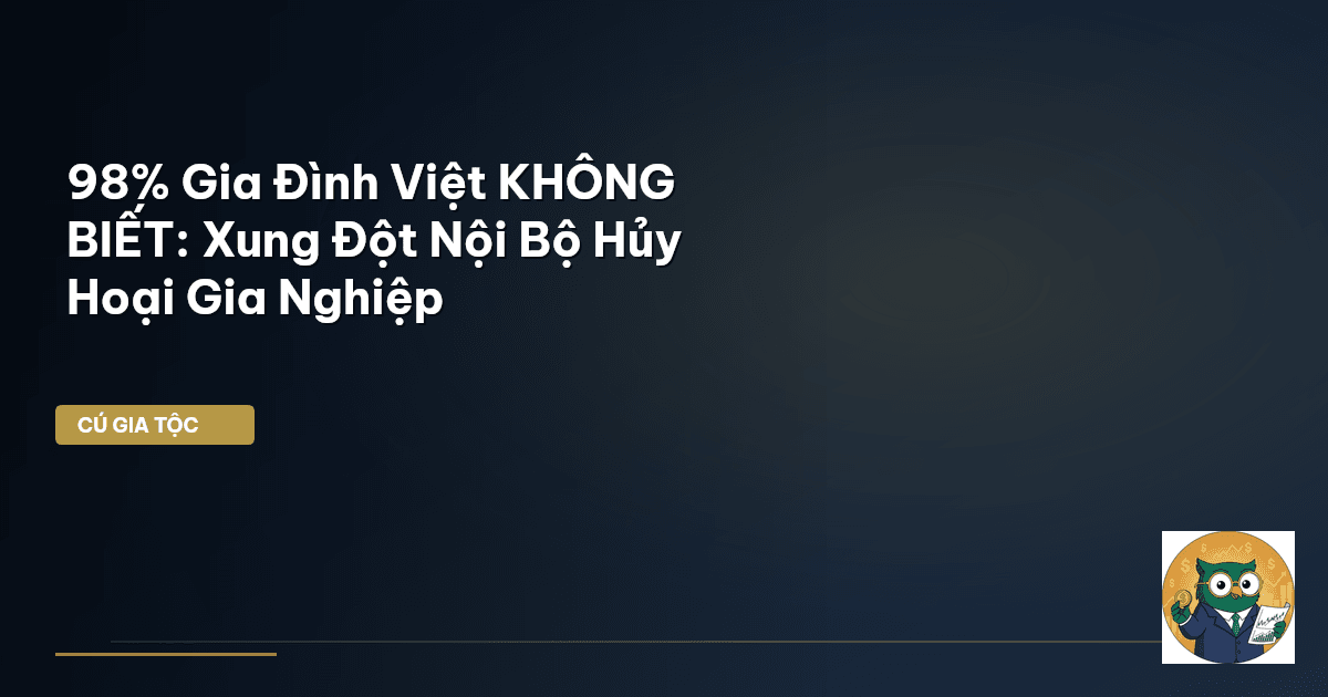 98% Gia Đình Việt KHÔNG BIẾT: Xung Đột Nội Bộ Hủy Hoại Gia Nghiệp