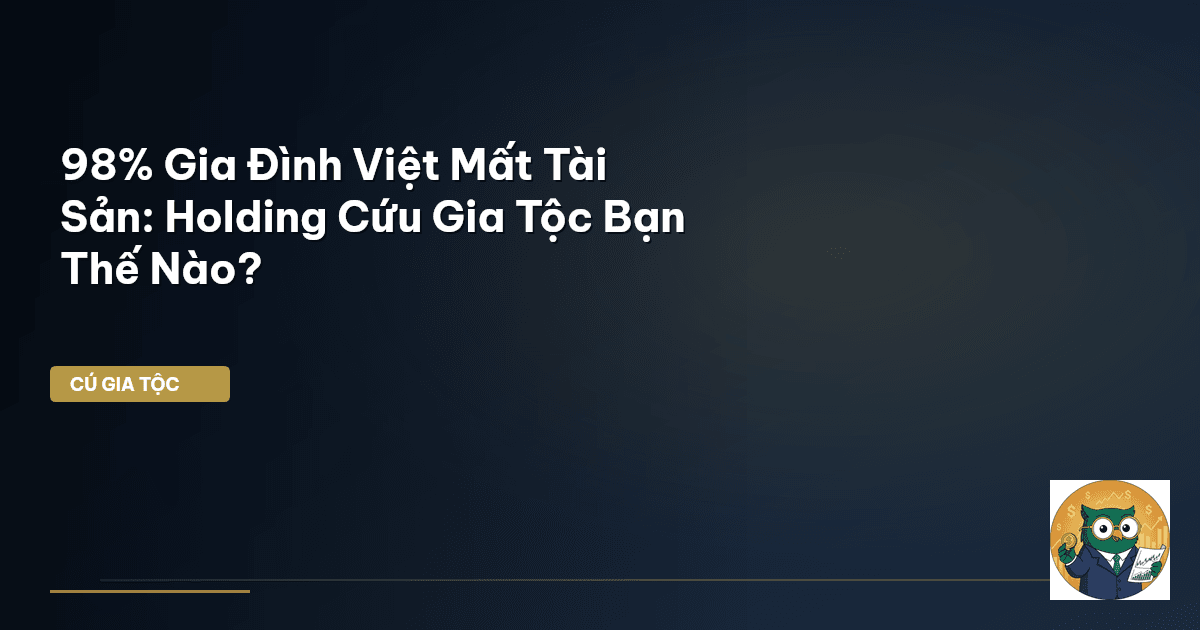 98% Gia Đình Việt Mất Tài Sản: Holding Cứu Gia Tộc Bạn Thế Nào?