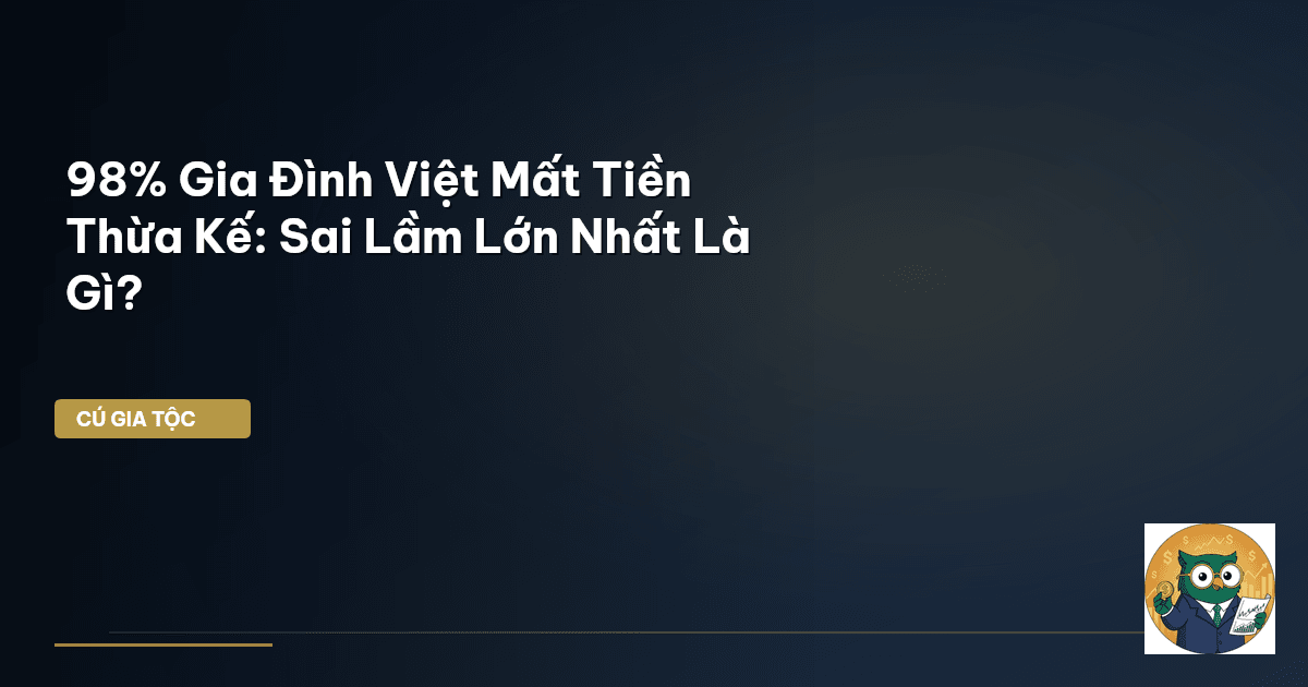 98% Gia Đình Việt Mất Tiền Thừa Kế: Sai Lầm Lớn Nhất Là Gì?