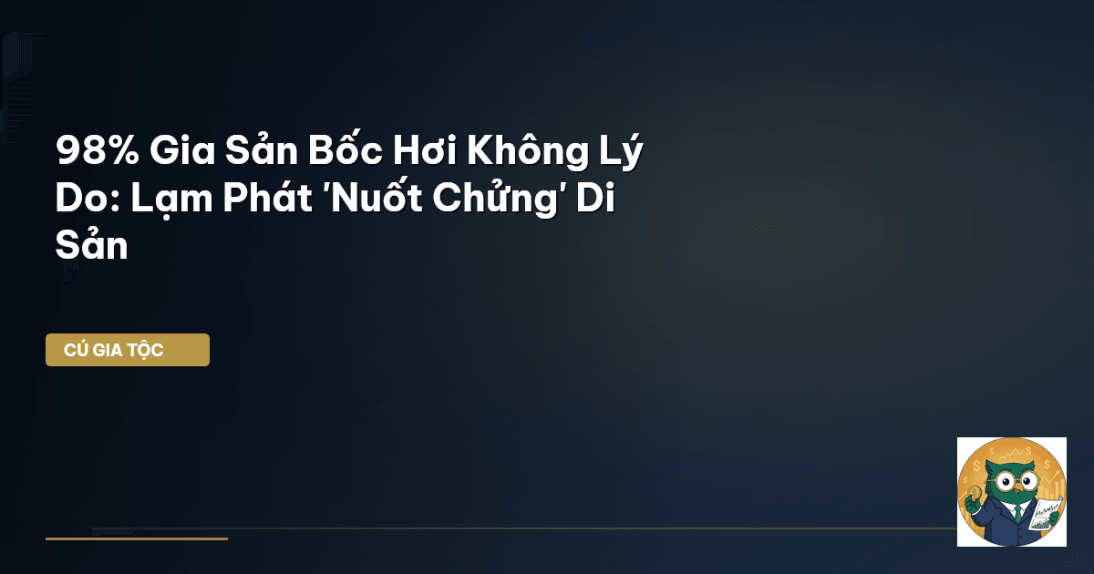 98% Gia Sản Bốc Hơi Không Lý Do: Lạm Phát 'Nuốt Chửng' Di Sản